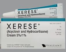  (+) / XERESE (aciclovir+hydrocortisone)