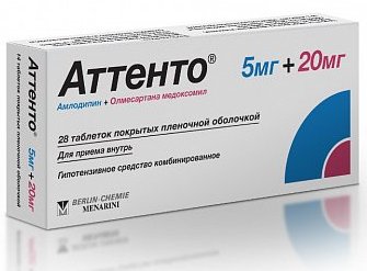  ( +  ) / ATTENTO (amlodipine + olmesartan medoxomil)