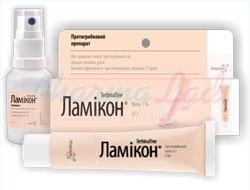 ЛАМИКОН таблетки (Тербинафин) / LAMICON (Terbinafinum)