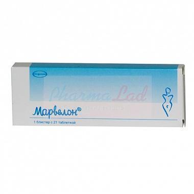 МАРВЕЛОН (этинилэстрадиол+дезогестрел) / MARVELON (ethinylestradiol+(desogestrel)