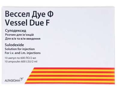 ВЕССЕЛ ДУЭ Ф (Сулодексид) / VESSEL DUE F (Sulodexide)