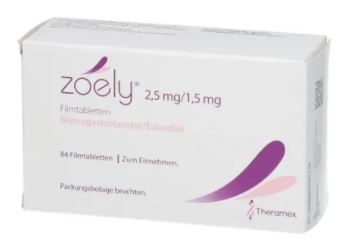 ЗОЭЛИ (эстрадиол+номегэстрол) / ZOELY (estradiol+nomegestrol)