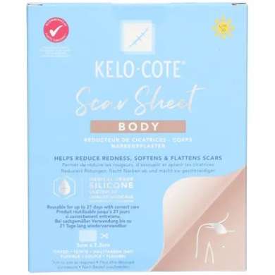 КЕЛО-КОУТ пластырь от рубцов на теле / KELO-COTE Scar Sheet Body