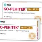 КО-РЕНИТЕК (Эналаприл + Гидрохлоротиазид) / CO-RENITEC (Enalapril + Hydrochlorothiazide)