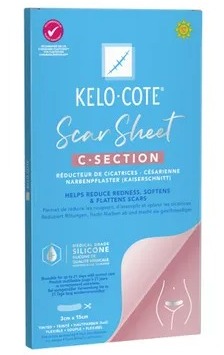 КЕЛО-КОУТ силиконовый пластырь для рубцов при кесаревом сечении / KELO-COTE Silicone Scar Plaster Caesarean Section