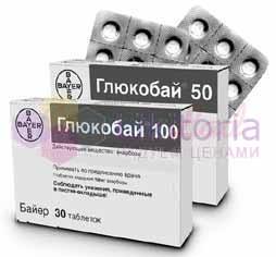 ГЛЮКОБАЙ (акарбоза) / GLUCOBAY (acarbose)