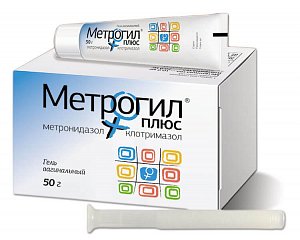 МЕТРОГИЛ Плюс вагинальный гель (Метронидазол и клотримазол) / METROGYL Plus vaginal gel (Metronidazole, Clotrimazole)