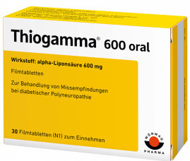 ТИОГАММА (Кислота тиоктовая) / THIOGAMMA (Lipoic acid)