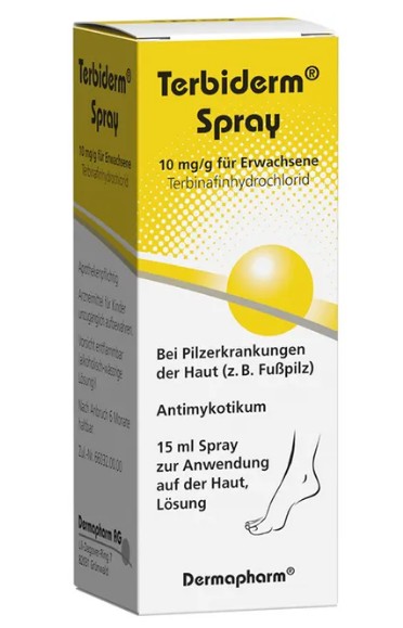 ТЕРБИДЕРМ спрей (Тербинафин) / TERBIDERM spray (Terbinafine)