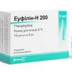 ЭУФИЛЛИН-Н 200 (теофиллин) / EUFILLIN-N 200 (theophylline)