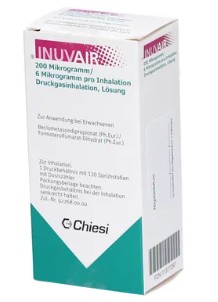 ИНУВАИР (беклометазона дипропионат+дигидрата фумарата формотерола) / INUVAIR (beclometasone dipropionate+formoterol fumarate)