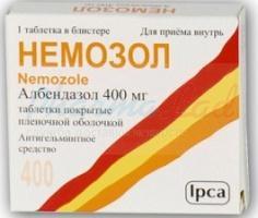 НЕМОЗОЛ (албендазол) / NEMOZOLE (albendazole)