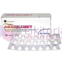 АВАНДАМЕТ (Метформин и розиглитазон) / AVANDAMET (Metformin + Rosiglitazone)