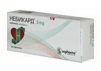 НЕБИКАРД (Небиволол) / NEBIKARD (Nebivolol)