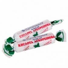 КИСЛОТА АСКОРБИНОВАЯ (витамин C) С САХАРОМ (с мятным вкусом) / KISLOTA