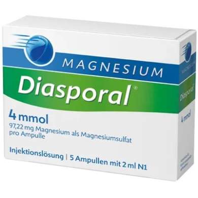МАГНИЙ-ДИАСПОРАЛ 4 ммоль раствор для инъекций / MAGNESIUM-DIASPORAL 4 mmol injection solution