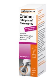 КРОМО-ратиофарм назальный спрей (Кислота кромоглициевая) / CROMO-ratiopharm nasal spray (Cromolyn acid)