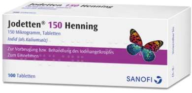 ДЖОДЕТТЕН, ЙОДЕТТЕН 150 Хеннинг (Калий йодид) / JODETTEN 150 Henning (Kaliumiodid)