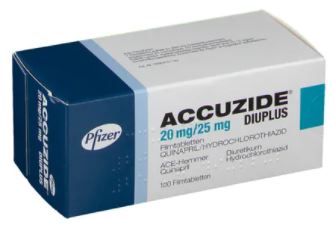 АККУЗИД 20 (гидрохлоротиазид+хинаприл) / ACCUZIDE 20 (hydrochlorothiazide+quinapril)