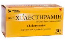 ПМС-ХОЛЕСТИРАМИН (Колестирамин) / CHOLESTYRAMINE Pharmascience