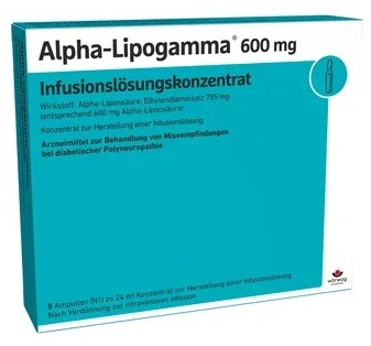 АЛЬФА-ЛИПОГАММА (Альфа-липоевая кислота) / ALPHA-LIPOGAMMA (Alpha lipoic acid)