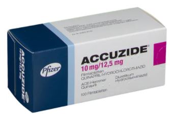 АККУЗИД 10 (гидрохлоротиазид+хинаприл) / ACCUZIDE 10 (hydrochlorothiazide+quinapril)
