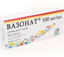 ВАЗОНАТ (мельдоний) / VAZONAT (meldonium)