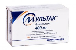 МУЛЬТАК (Дронедарон) / MULTAQ, MULTAQUE (Dronedarone)
