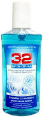 ОПОЛАСКИВАТЕЛЬ ДЛЯ ПОЛОСТИ РТА 32 ЗАЩИТА ОТ КАРИЕСА / OPOLASKIVATEL DLYA POLOSTI RTA 32 ZASHCHITA OT KARIESA