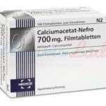 КАЛЬЦИУМ-НЕФРО, КАЛЬЦИМАЦЕТАТ НЕФРО (кальциум ацетат) / CALCIUM-NEFRO, CALCIUMACETAT-NEFRO (calcium acetate)