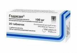 ГОДАСАЛ (Кислота ацетилсалициловая) / GODASAL (Acetylsalicylic acid)
