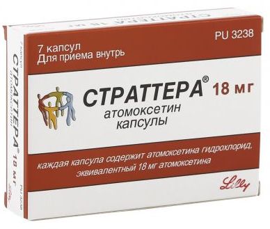 СТРАТТЕРА (атомоксетин) / STRATTERA (atomoxetine)
