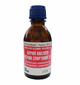 БОРНОЙ КИСЛОТЫ РАСТВОР СПИРТОВОЙ 2% / BORNOY KISLOTI RASTVOR SPIRTOVOY 2%