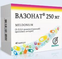 ВАЗОНАТ (мельдоний) / VAZONAT (meldonium)
