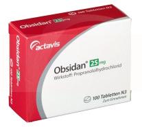 ОБЗИДАН (Пропранолол) / OBSIDAN (Propranolol)