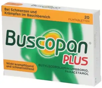 БУСКОПАН Плюс (гиосцина бутилбромид + парацетамол) / BUSCOPAN Plus (hyoscine butylbromide + paracetamol)