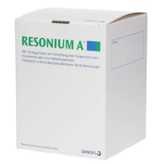 РЕЗОНИУМ А, Кеоксалат, Антикалий (полистирен сульфонат) / RESONIUM A (polystyrene sulfonate)