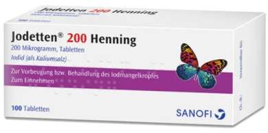 ДЖОДЕТТЕН, ЙОДЕТТЕН 200 Хеннинг (Калий йодид) / JODETTEN 200 Henning (Kaliumiodid)
