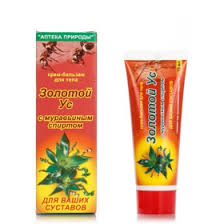 Крем-бальзам для тела ЗОЛОТОЙ УС с муравьиным спиртом / CREAM-BALM