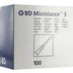 ИГЛЫ ИНЪЕКЦИОННЫЕ НЕСТЕРИЛЬНЫЕ ОДНОРАЗОВОГО ПРИМЕНЕНИЯ BD MICROLANCE 3 / IGLI INEKTSIONNIE NESTERILNIE ODNORAZOVOGO PRIMENENIYA BD MICROLANCE 3