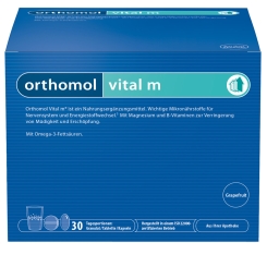 ОРТОМОЛ Витал М гранулы + капсулы / ORTHOMOL Vital M grapefruit granulat + kapseln