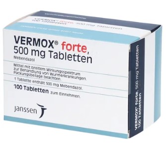 ВЕРМОКС форте (Мебендазол) / VERMOX forte (Mebendazole)