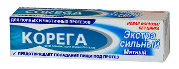 КОРЕГА ЭКСТРА СИЛЬНЫЙ (НОВАЯ ФОРМУЛА) ФИКСИРУЮЩИЙ КРЕМ ДЛЯ ЗУБНЫХ ПРОТЕЗОВ / KOREGA EKSTRA SILNIY (NOVAYA FORMULA) FIKSIRUYUSHCHIY KREM DLYA ZUBNIH PROTEZOV