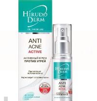 Крем от угрей ANTI-ACNE ACTIVE серии HIRUDO DERM OIL PROBLEM / CREAM