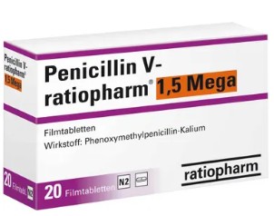 ПЕНИЦИЛЛИН таблетки (Феноксиметилпенициллин) / PENICILLIN V-ratiopharm (Phenoxymethylpenicillin)