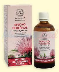 Масло натуральное косметическое репейное против выпадения волос с маслами можжевельника и сосны альпийской / Oil
