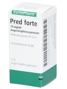 ПРЕД ФОРТЕ глазные капли (Преднизолон) / PRED FORTE eye drops (Prednisolone acetate)