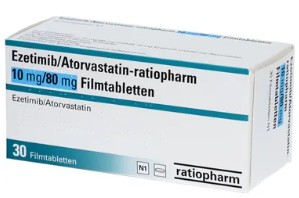 ЭЗЕТИМИБ и АТОРВАСТАТИН ратиофарм / EZETIMIBE and ATORVASTATIN ratiopharm