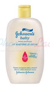Пена-шампунь ДЖОНСОНС БЭБИ от макушки до пят / DZHONSONS