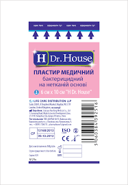 ПЛАСТЫРЬ МЕДИЦИНСКИЙ БАКТЕРИЦИДНЫЙ H Dr. House / PLASTIR MEDITSINSKIY BAKTERITSIDNIY H Dr. House